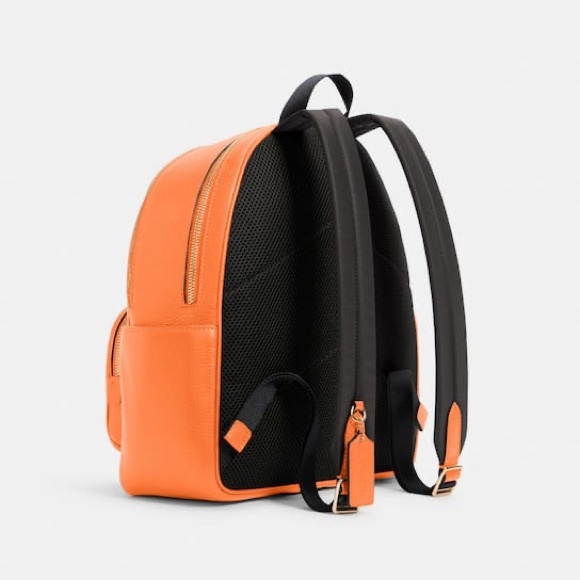 SOLD on Ⓜ️ Coach Orange Court Backpack - Picture 6 of 9